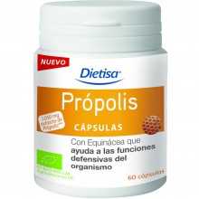 Cápsulas Própolis Bio | Dietisa | 60 cápsulas | Extracto seco de própolis | Sistema Respiratorio