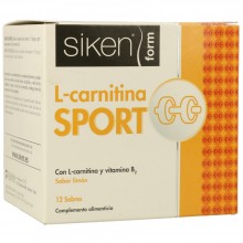 SikenForm L-Carnitina Sport complemento alimenticio| Siken | Caja con 12 sobres de 8 gr | Control de peso - Dietas saludables