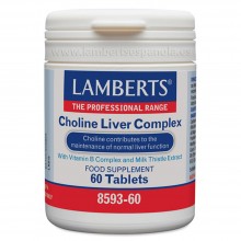 Choline Liver Complex con vitaminas B y Cardo Mariano | Lamberts | 60 cáps. 3000 mg | Circulación