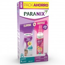 Pack Champú Piojos 200ml + Árbol Té Spray Moldea e Hidrata Niña 250ml | Paranix | 250 ml | Cuidado Infantil del Cabello - Piojos