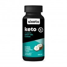 Aceite MTC Coco 100% - Siketo | 300 ml | Dieta Keto