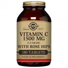 Rose Hips - Vitamina C | Solgar  | 180 comp de 1500 mgr | Inmunidad - Energía
