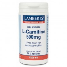 L-Carnitina | Lamberts | 60 comps de 500 mgr. | Energia muscular