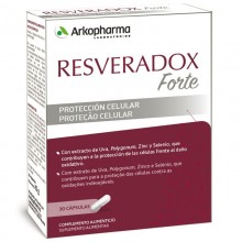 Resveradox Forte | Nutricosmética | Arkopharma | 30 Cáps de 220 mg | Protección celular