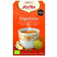 Yogi Tea| Digestión| Nutrition & Santé | 17 bolsas| Cardamomo, Hinojo, Jengibre, Cilantro, Regaliz, Menta, Piperita - Digestión