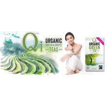 Qi - Té verde Chino Bio | Nutrition & Santé | 25 bolsitas | Té verde 100% | Activador & Diurético